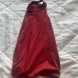 FIVE DANCEWEAR MAROON WRAP AROUND TOP child large